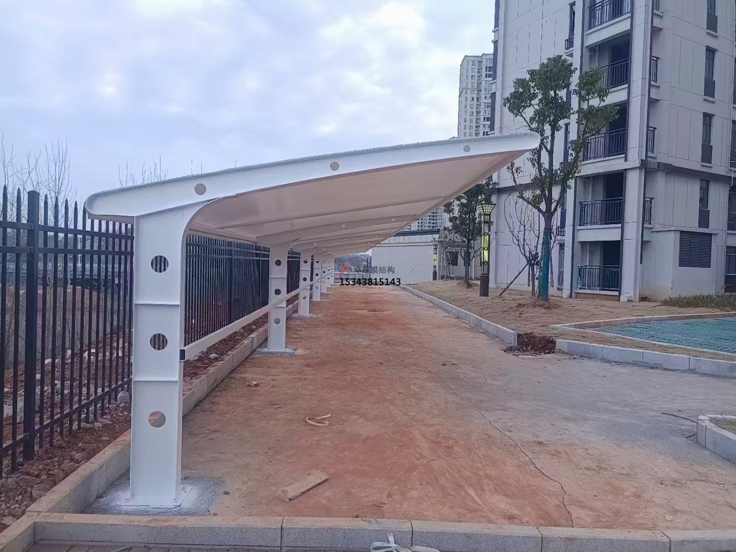 臨夏7字型膜結構車棚——臨夏膜結構公司專業廠家